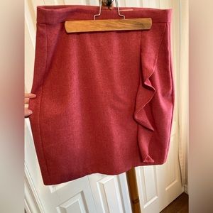 Part two pink wool skirt